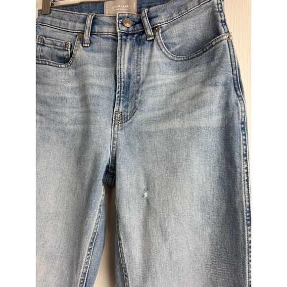 Everlane Women's The Cheeky Bootcut Jeans Light Wash Size 25 Regular - Picture 3 of 12